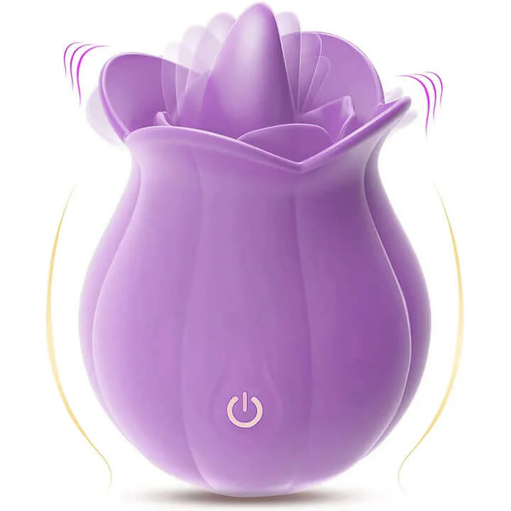 10 Speeds Rose Clitoral Stimulator With Licking Vibrator - Image 10