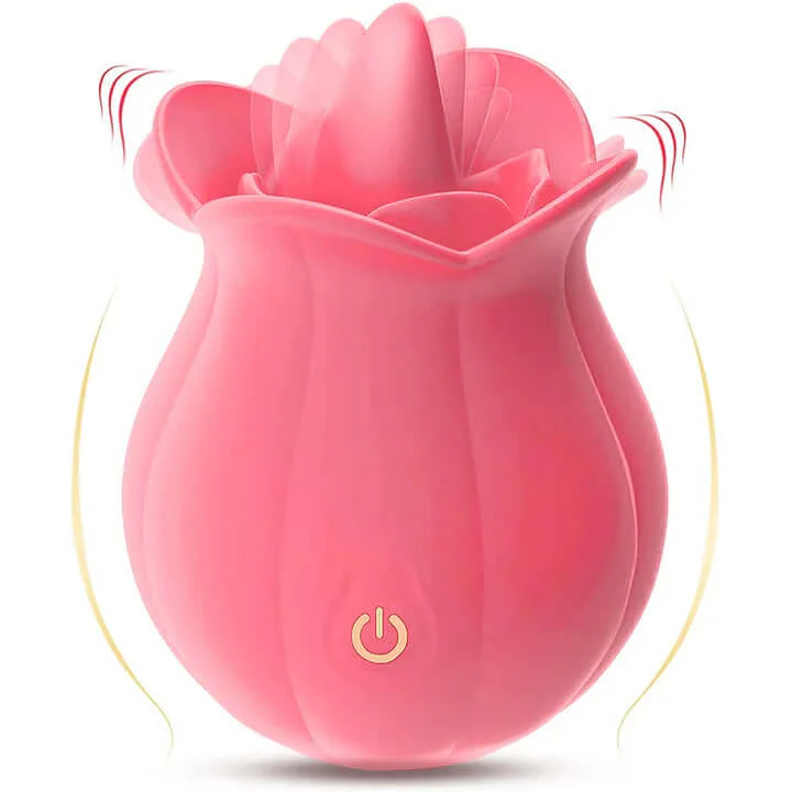 10 Speeds Rose Clitoral Stimulator With Licking Vibrator - Image 11