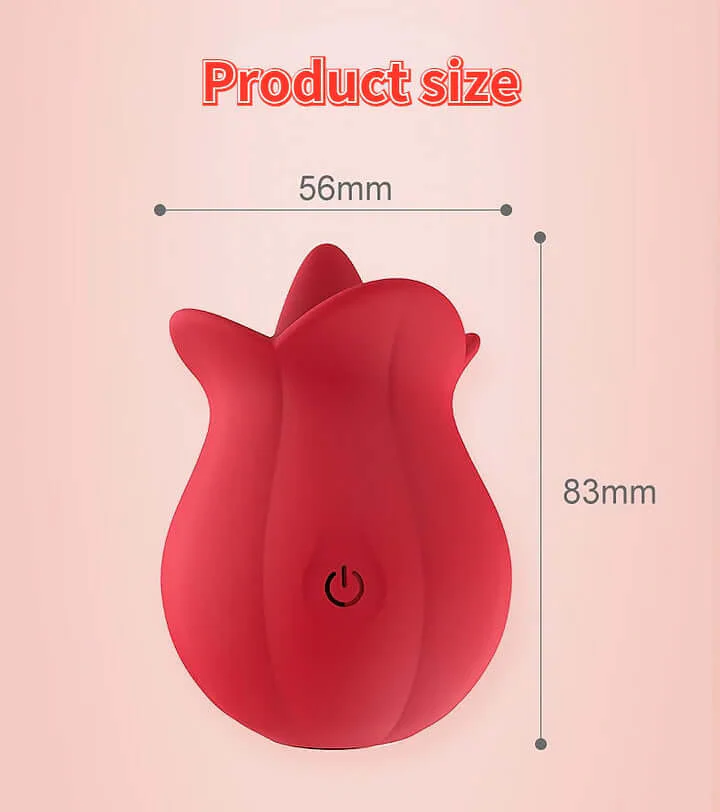 10 Speeds Rose Clitoral Stimulator With Licking Vibrator - Image 12