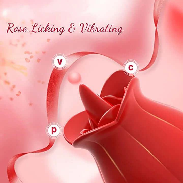 10 Speeds Rose Clitoral Stimulator With Licking Vibrator - Image 7