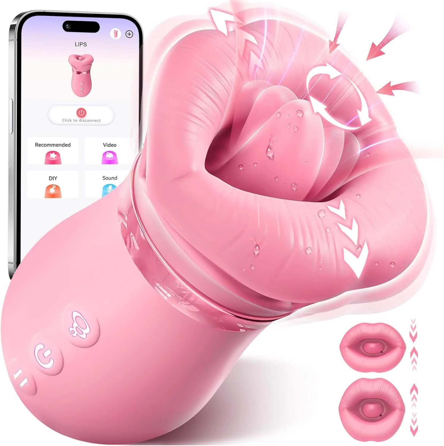 5IN1 Mouth Rose Sucking Vibrator Rose Sex Toy, 10 Tongue Licking, New APP - Image 17