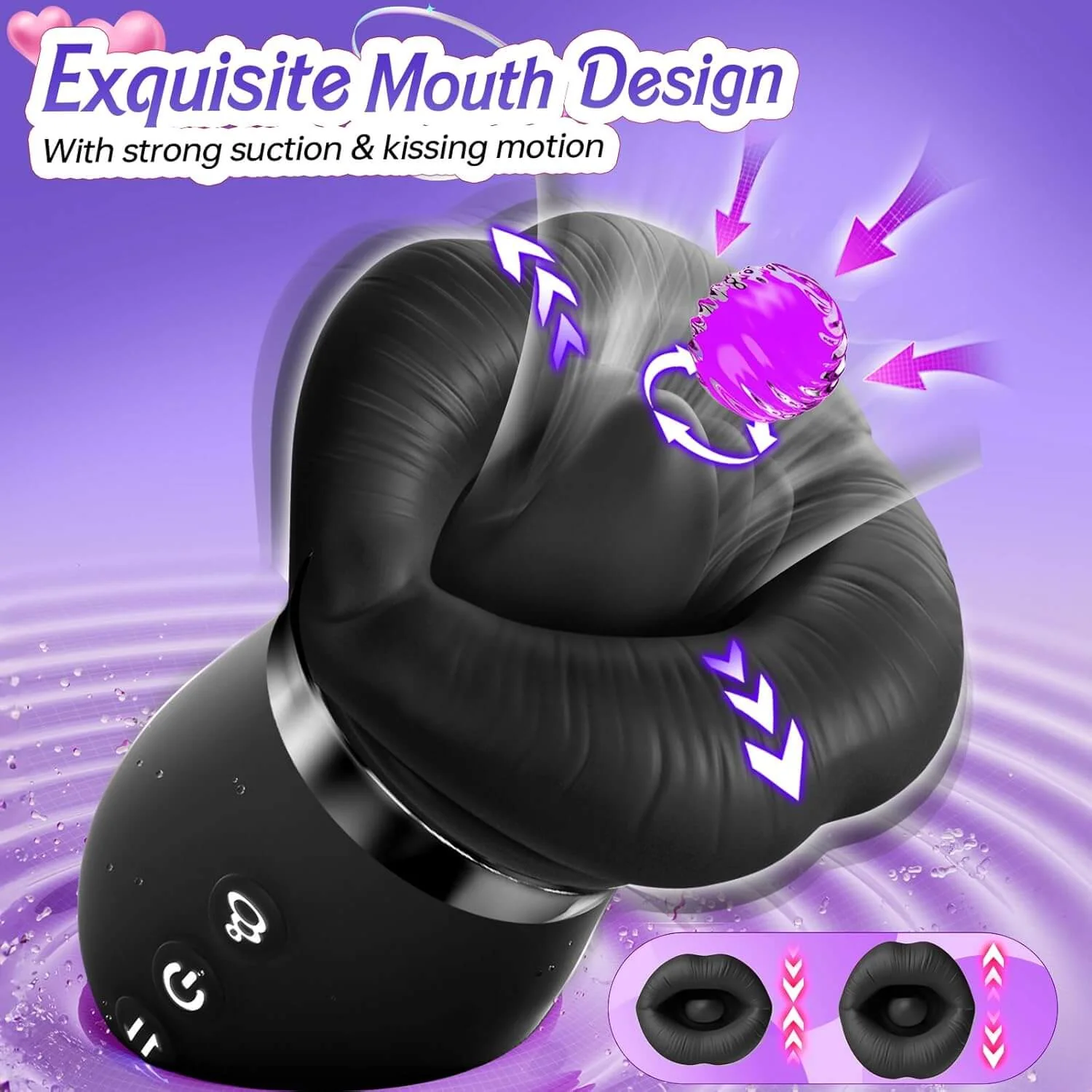5IN1 Mouth Rose Sucking Vibrator Rose Sex Toy, 10 Tongue Licking, New APP - Image 9