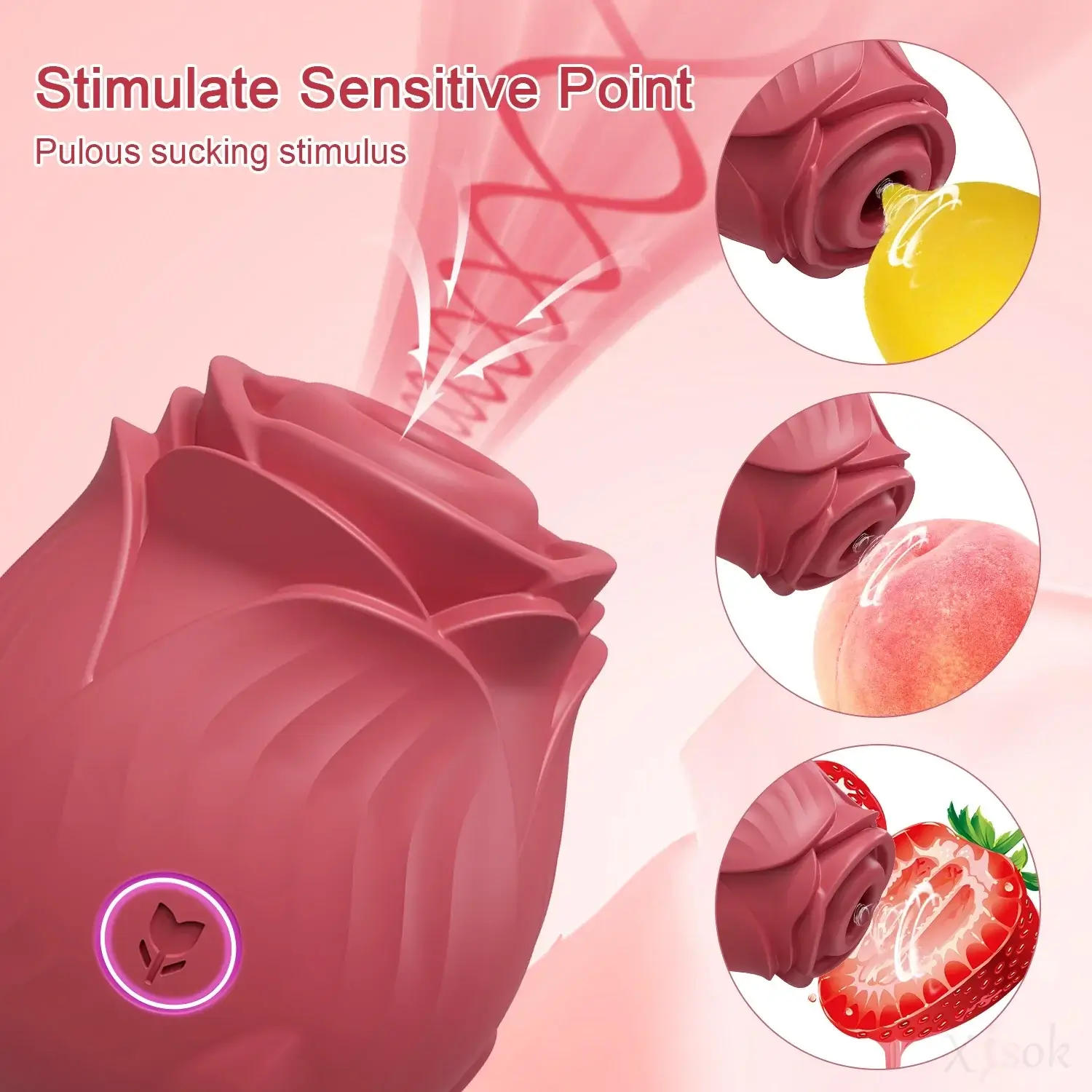 Amora - Rose Clitoral Suction Toy - Image 11