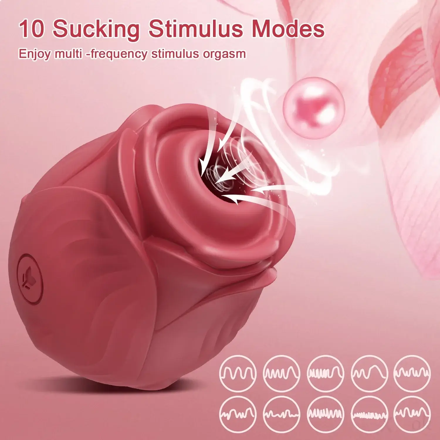 Amora - Rose Clitoral Suction Toy - Image 12