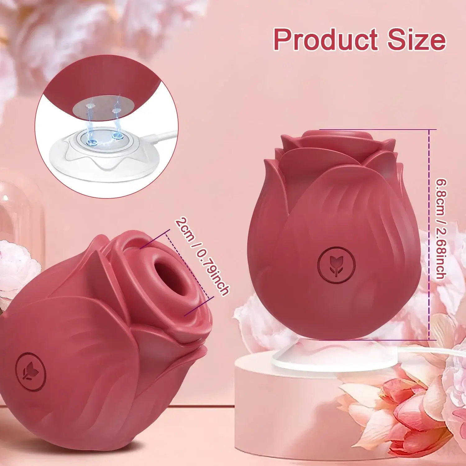 Amora - Rose Clitoral Suction Toy - Image 14