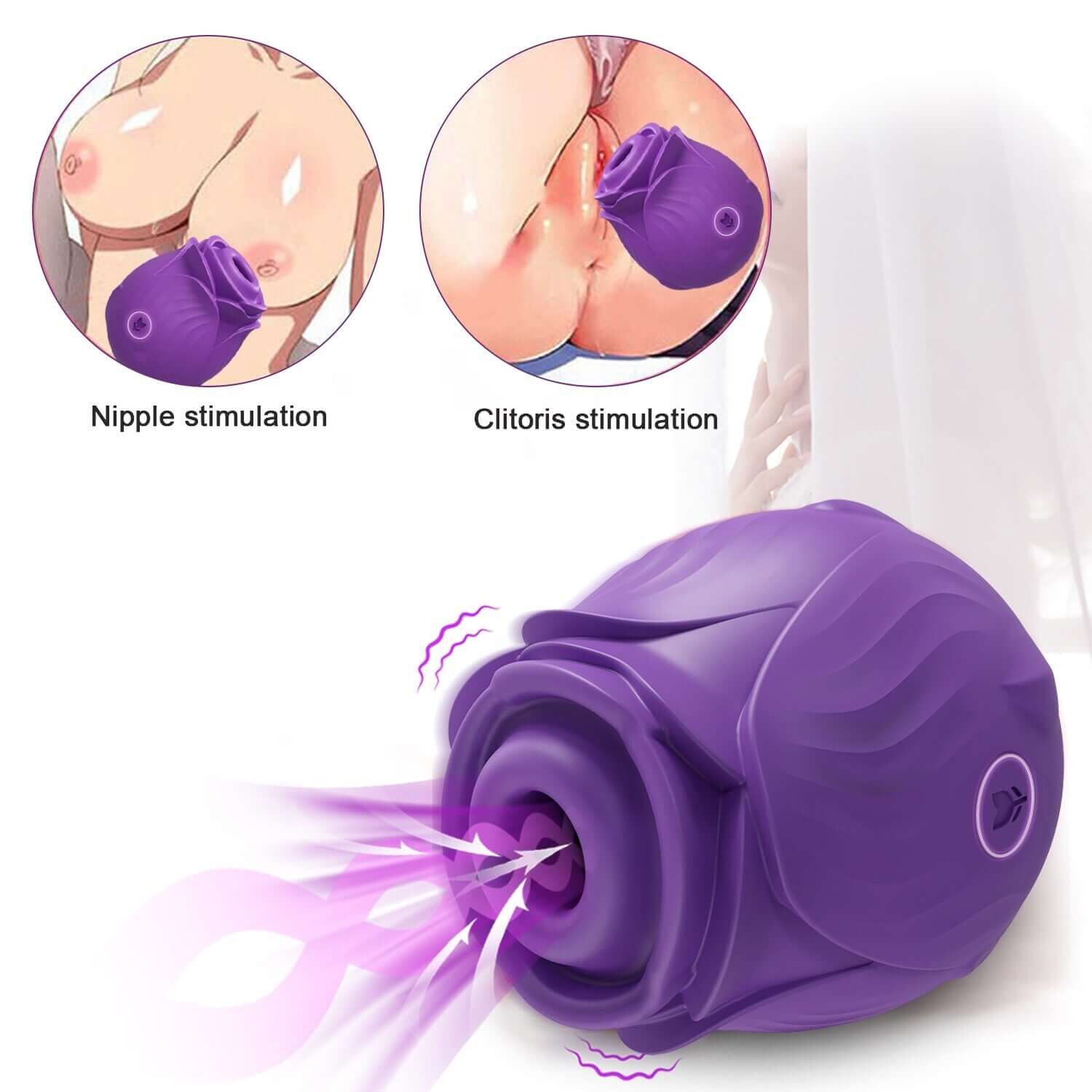 Amora - Rose Clitoral Suction Toy - Image 4
