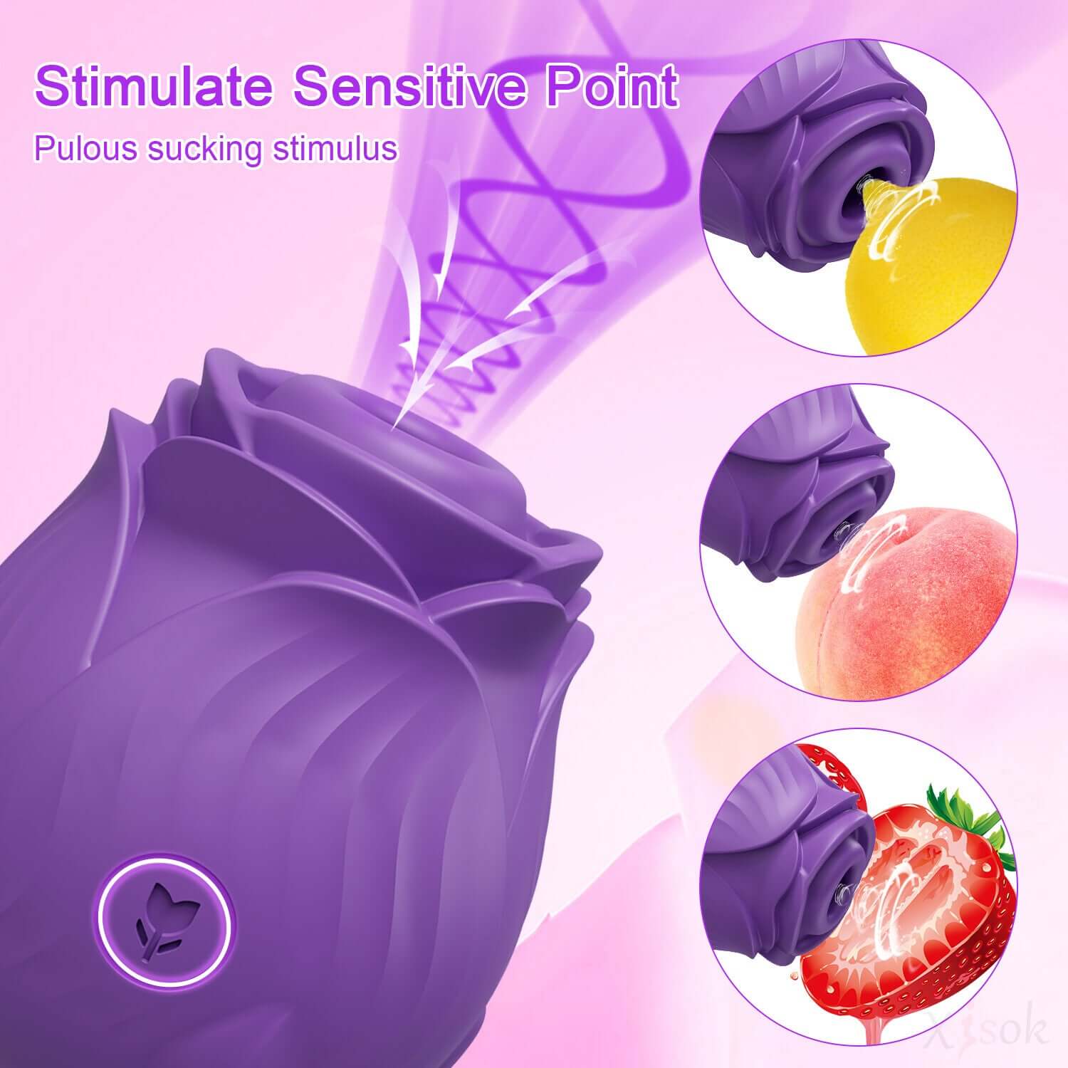 Amora - Rose Clitoral Suction Toy - Image 6