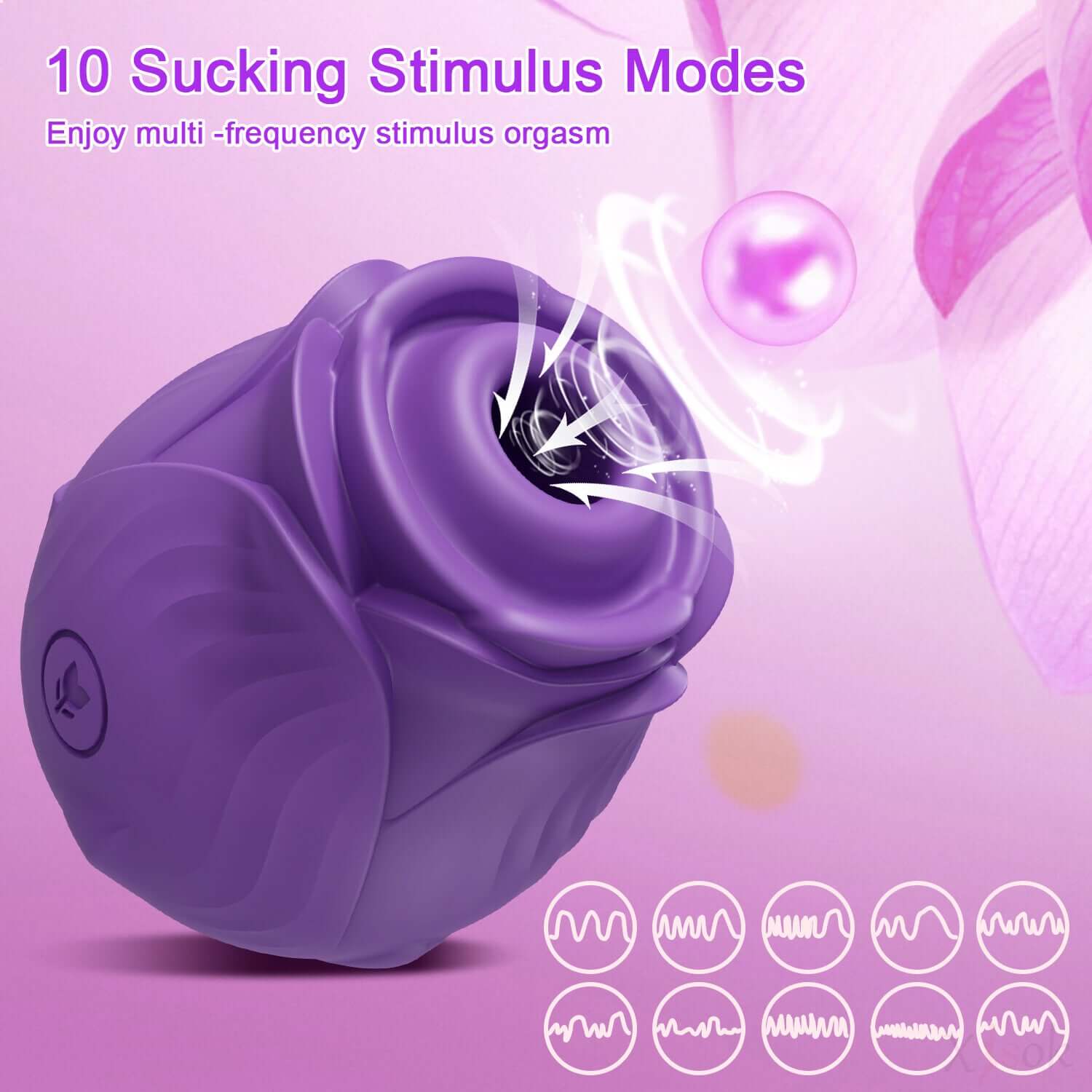 Amora - Rose Clitoral Suction Toy - Image 8