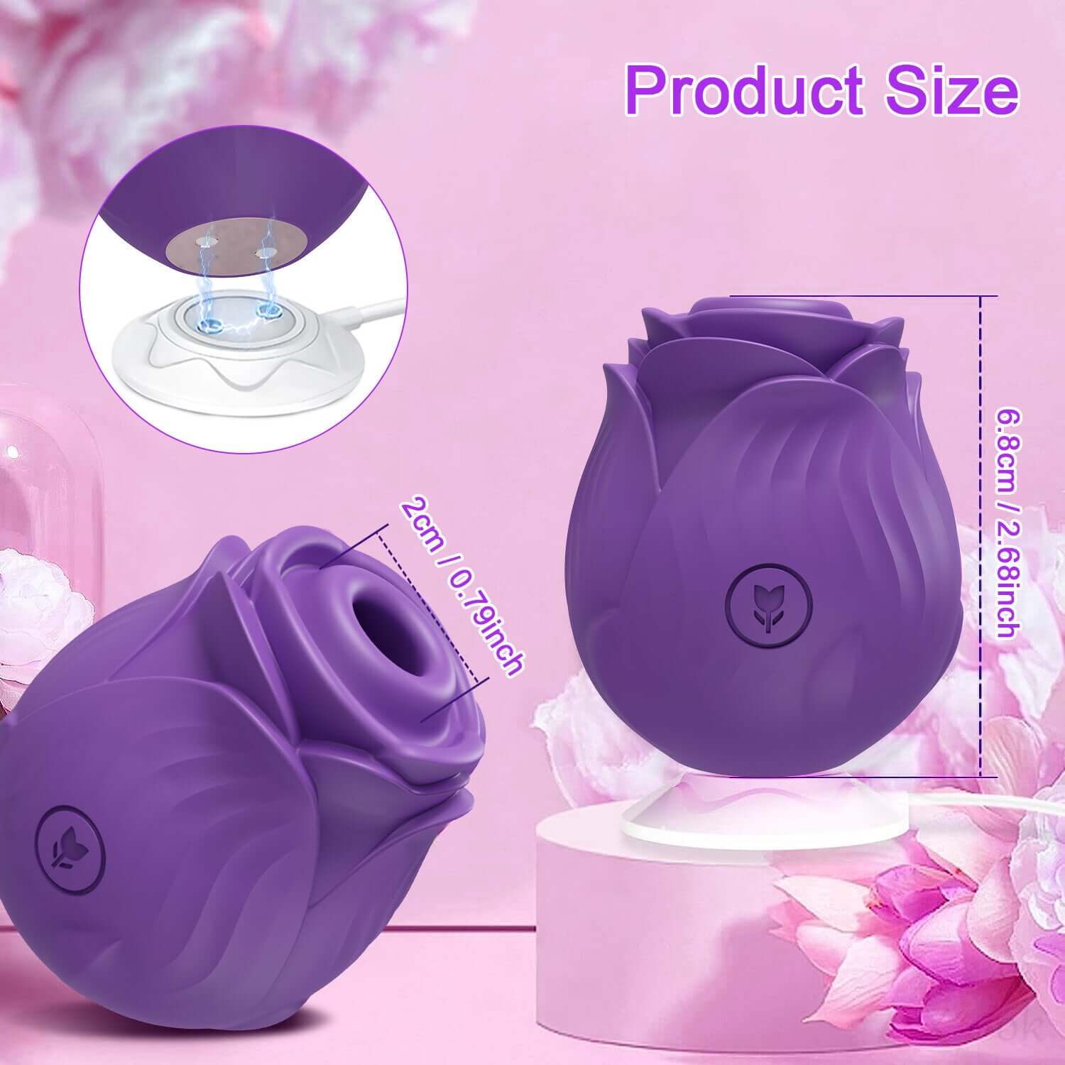 Amora - Rose Clitoral Suction Toy - Image 9