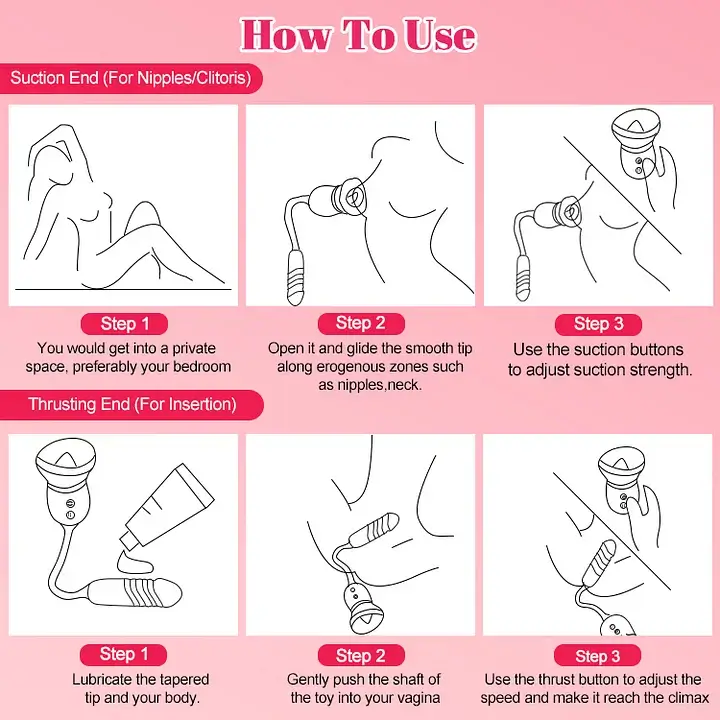 Big Mouth Rose Tongue Vibrator With Thrusting Dildo - Image 6