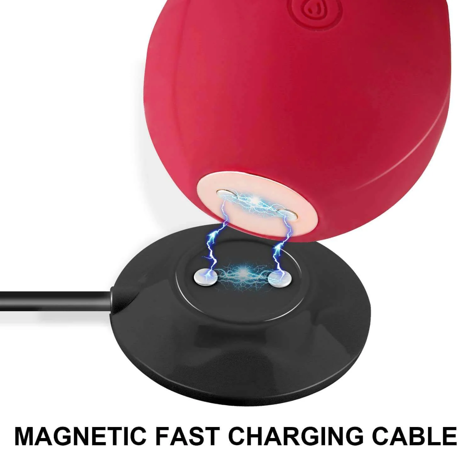 Black Rose Toy Charger - Effortless USB Charging Dock Station - 2.6Ft - Image 4