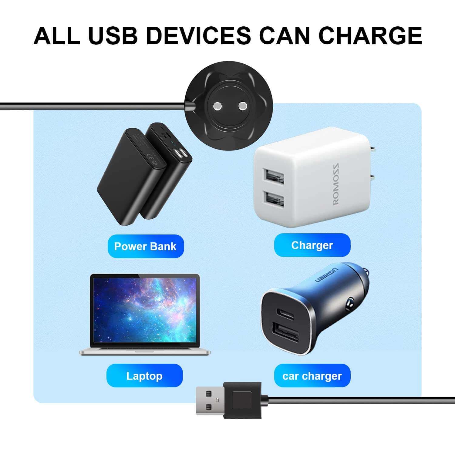 Black Rose Toy Charger - Effortless USB Charging Dock Station - 2.6Ft - Image 6
