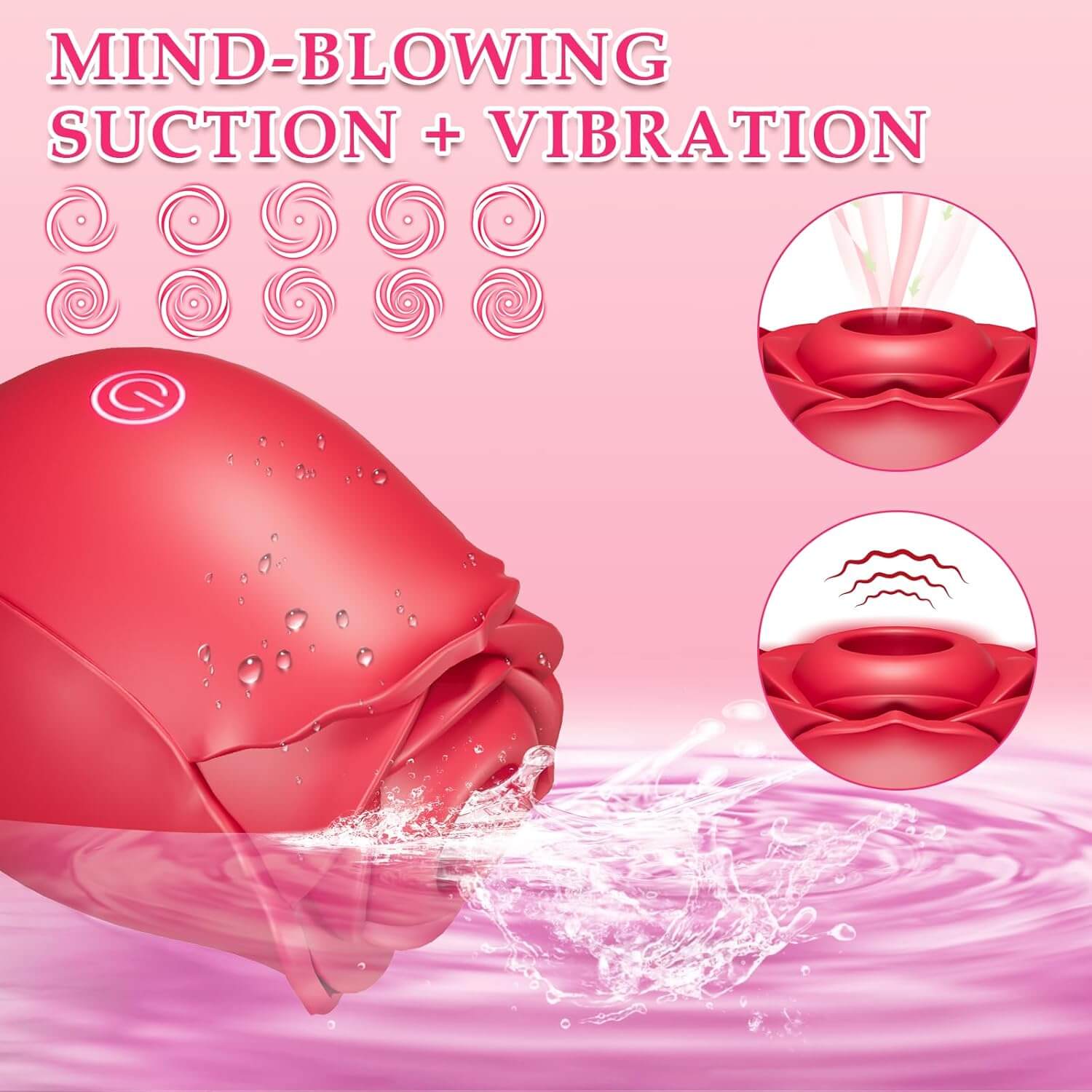 Female Rose Toy: G-Spot Vibes - 9 Modes for Tailored Pleasure - Image 22