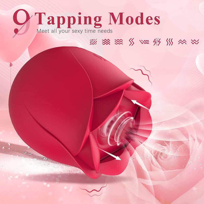 Female Rose Toy: G-Spot Vibes - 9 Modes for Tailored Pleasure - Image 9