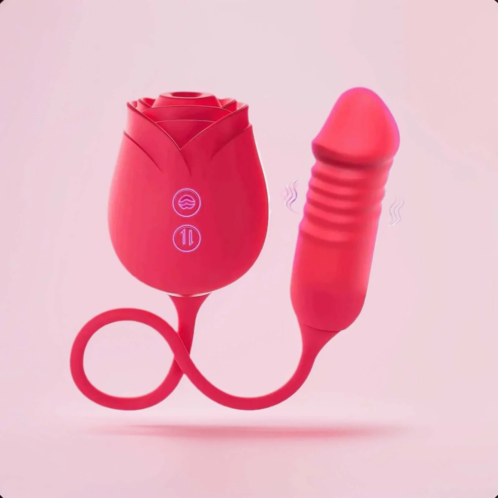 New Rose Clit Sucking Toy Dildo G-spot Vibrator