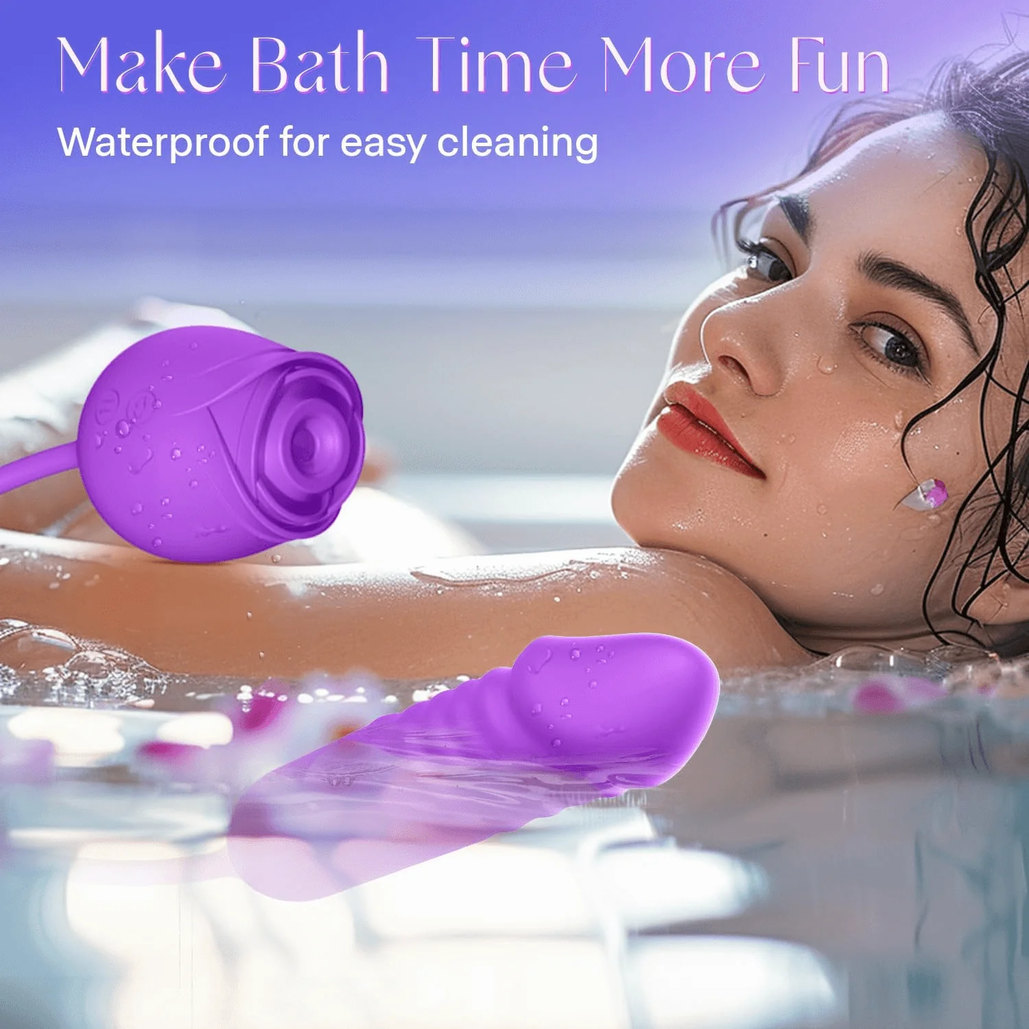 New Rose Clit Sucking Toy Dildo G-spot Vibrator - Image 13