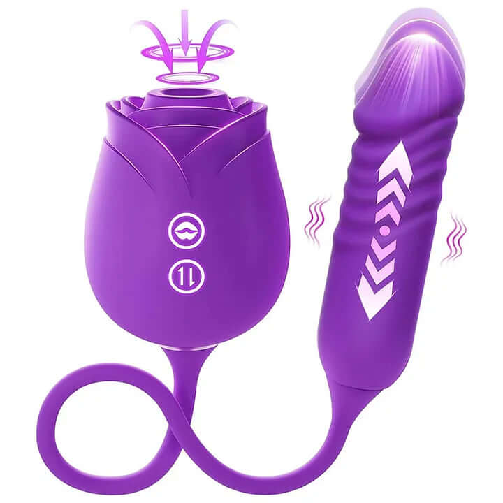 New Rose Clit Sucking Toy Dildo G-spot Vibrator - Image 20