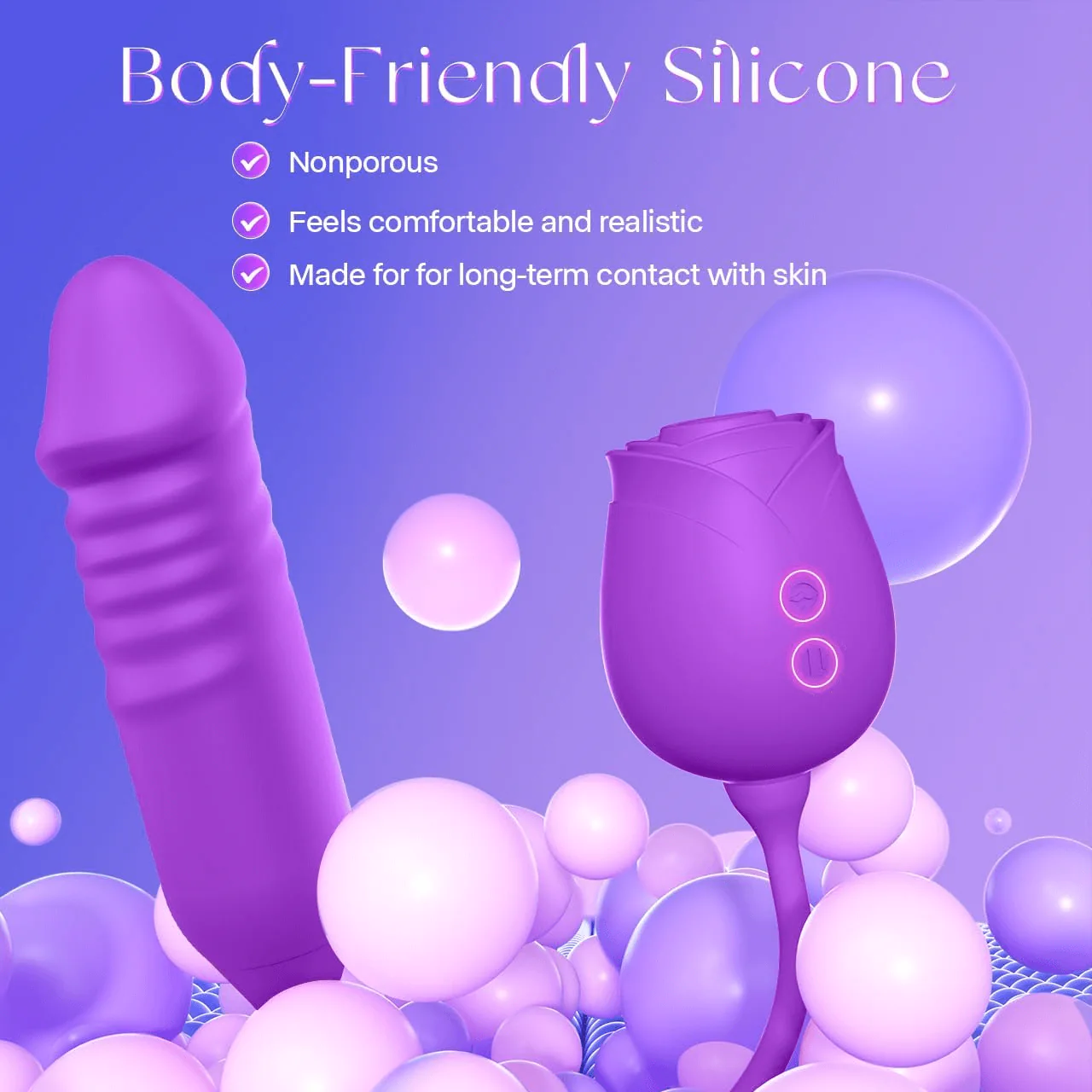 New Rose Clit Sucking Toy Dildo G-spot Vibrator - Image 26