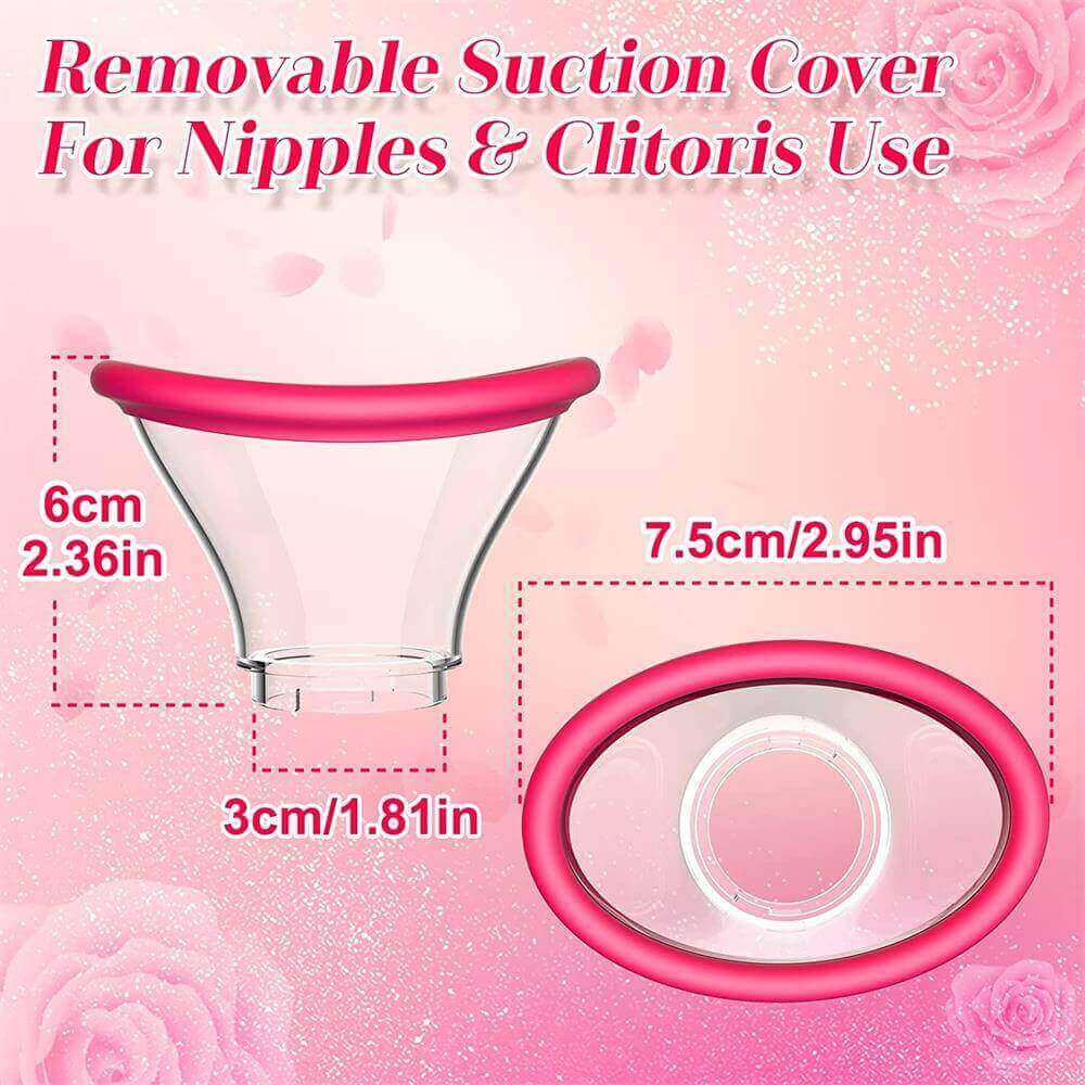 Rose Dual Action Vibrator: Licking & Suction Combined - Image 7