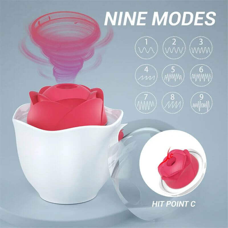 Rose Suck Toy | 9 Modes Quick Charge, Prolonged Ecstasy - Image 4