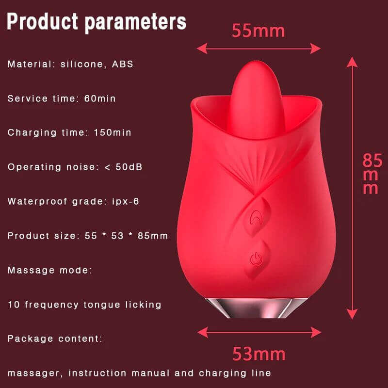 Rose Tongue | 10 Frequency Tongue Licking - Image 3