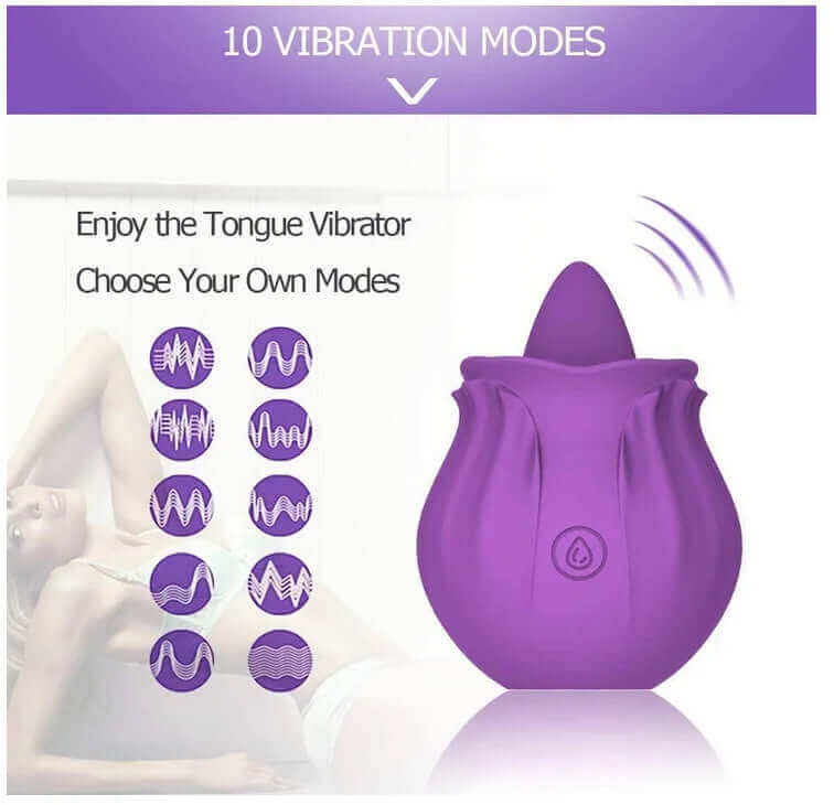 Rose with Tongue: 9-Setting Delightful Clitoral Caress - Image 8
