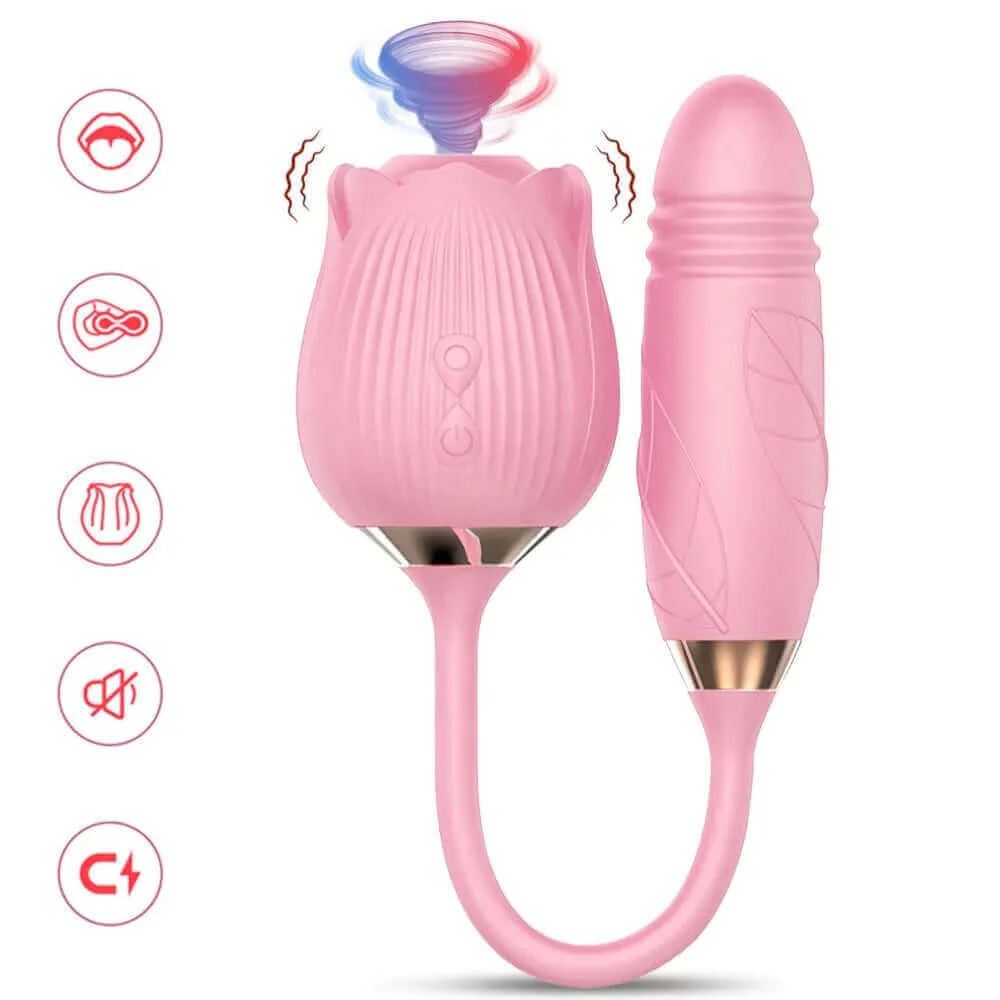 Rose Toy Extendo | Rose Sex Toy for Women | 10 Licking modes & 10 Telescopic modes - Image 9