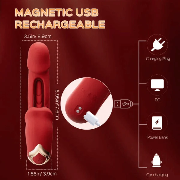 Rose Toy Tongue Licking Flapping Clit & G-spot vibrator - Image 14