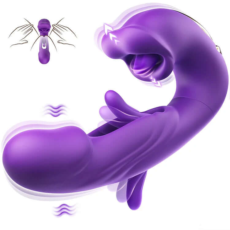 Rose Toy Tongue Licking Flapping Clit & G-spot vibrator - Image 17