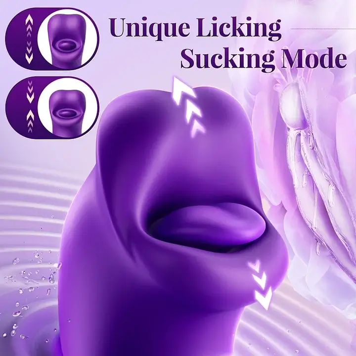 Rose Toy Tongue Licking Flapping Clit & G-spot vibrator - Image 5
