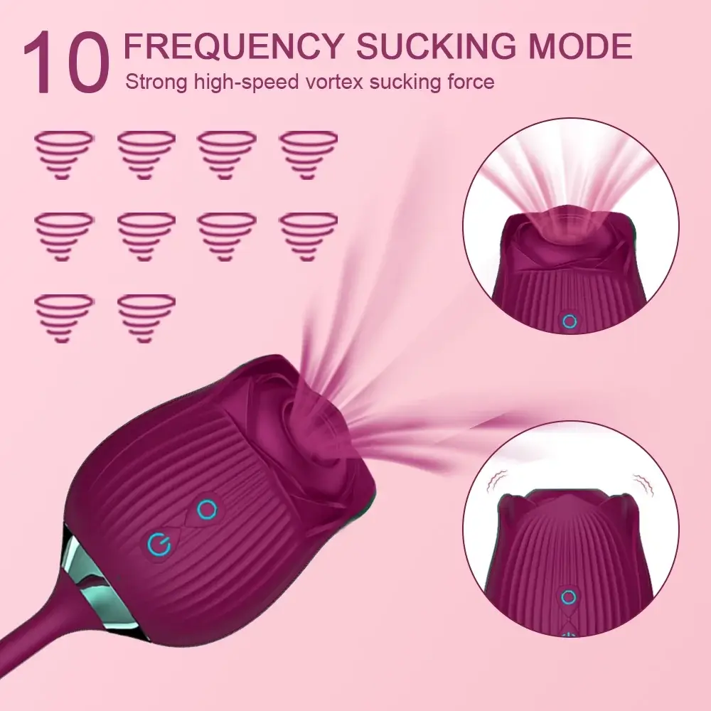 Rose toy with Dildo Extension: A Multi-Functional Delight - Image 3