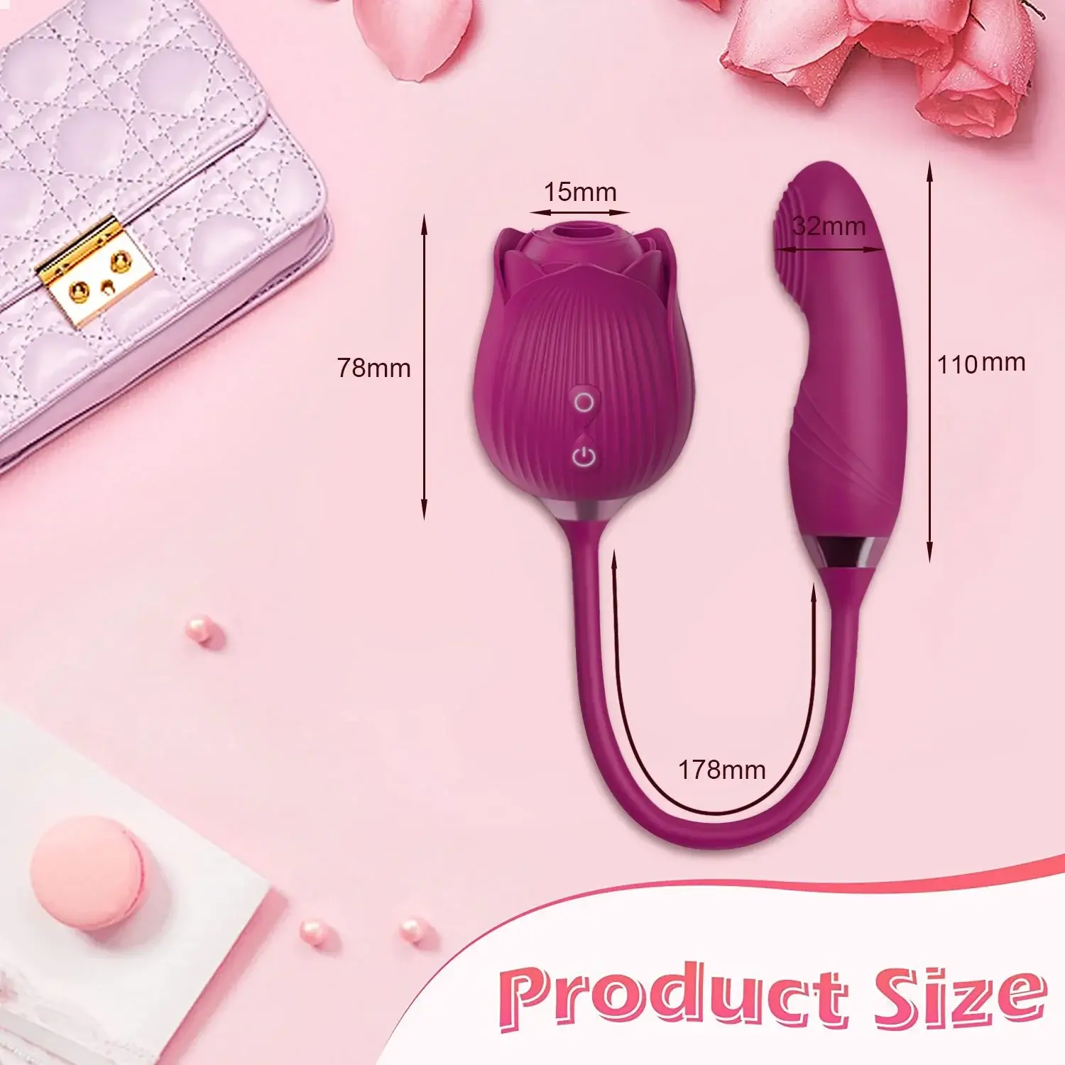 Rose toy with Dildo Extension: A Multi-Functional Delight - Image 9